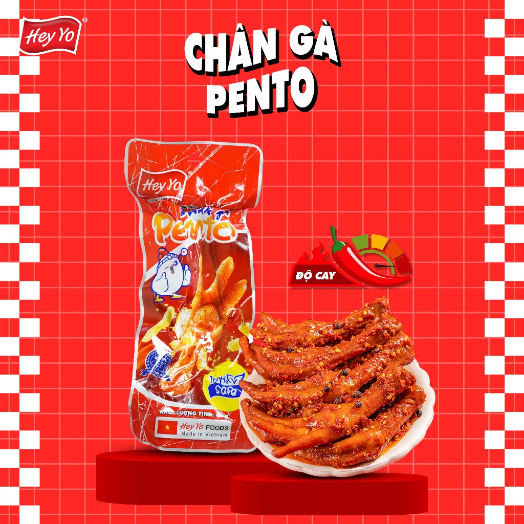 Lẻ 1 gói chân gà PENTO - Hey Yo