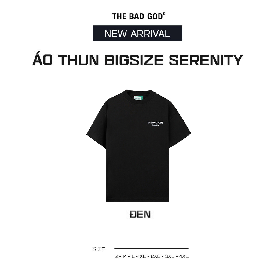 Áo Thun Big Size Cổ Tròn Nam Nữ The Bad God Serenity Áo Phông Cotton Syn Local Brand Form Boxy