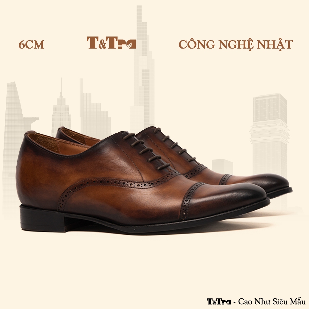 [ 6CM ] Giày Đế Độn Nam T&TRA N301 NB
