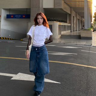 Áo Thun Trơn Có Túi Mổ Tay Ngắn Basic Unisex LIDER ORIGINAL BOXY TEE