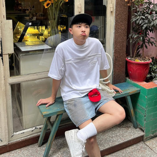 Áo Thun Trơn Có Túi Mổ Tay Ngắn Basic Unisex LIDER ORIGINAL BOXY TEE