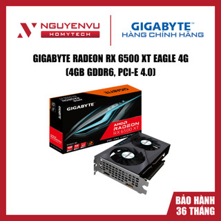 [FULL VAT] Card màn hình Gigabyte Radeon RX 6500 XT EAGLE 4G GDDR6, PCI-E 4.0 - Hàng chính hãng
