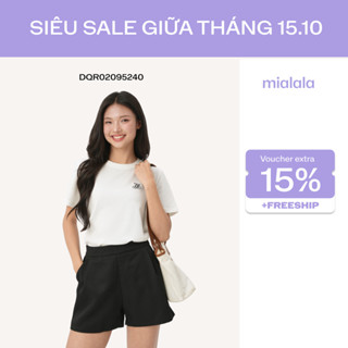 Quần short Mialala form dáng năng động, trẻ trung chất vải chéo thái mềm mại, đứng form, tôn dáng 5240 DQR02095240