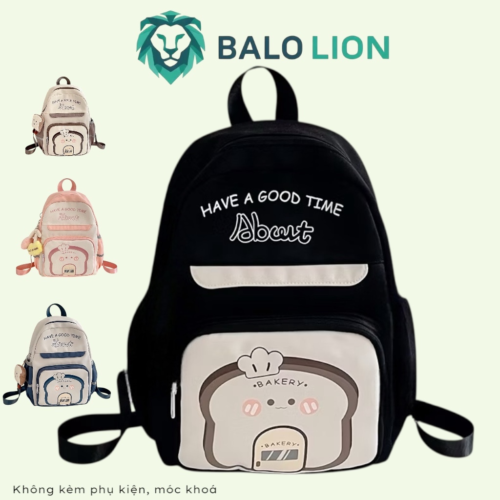 Balo in hình bánh ngọt dễ thương bé gái đi học đi chơi bl bánh mì