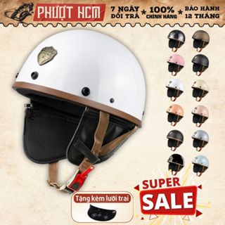 Nón Bảo Hiểm Varo helmets PUB nửa đầu - Đủ màu - [FREESHIP] - Bảo Hành 12 Tháng