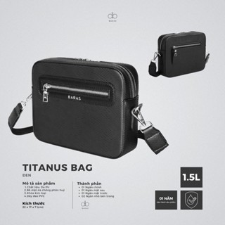  Túi đeo chéo da nam - Titanus Bag - BARAS VIETNAM - Túi đeo chéo thời trang 