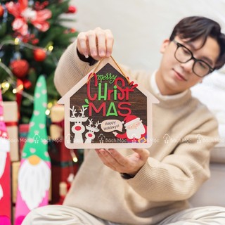 Bảng Gỗ Trang Trí Noel Giáng Sinh