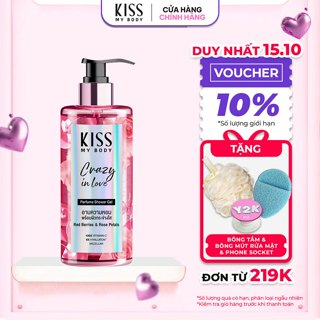 Sữa Tắm Toàn Thân Hương Nước Hoa Kiss My Body - Hương CRAZY IN LOVE 380ml