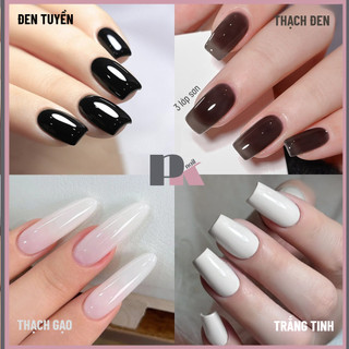  Sơn móng tay trắng đen thạch gạo thạch đen - Sơn gel Xeijayi 15ml làm nail 