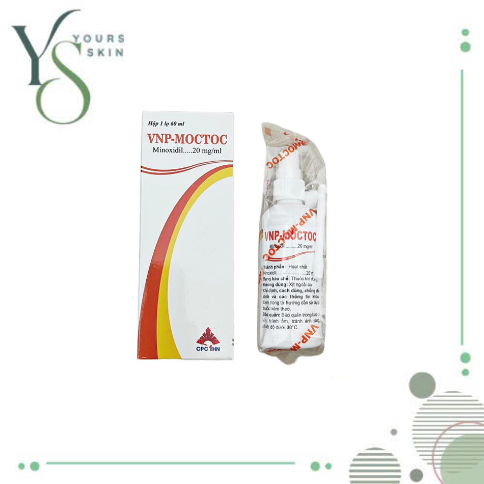   60mL  VNP - MOCTOC minoxidil 2% tăng phát triển tóc 