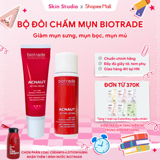 Combo Kem Chấm Mụn Biotrade Acnaut Cream + Lotion cho da mụn viêm - Skin Studio