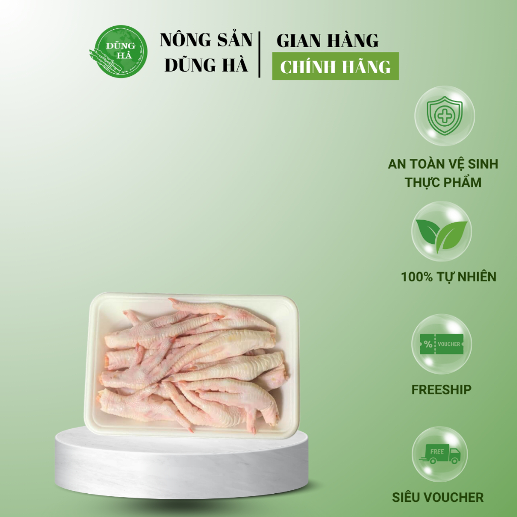 Chân Gà 500gr Khay – Chân Gà Tươi Sạch, Giòn Dai Tự Nhiên, Tiện Lợi Chế Biến Nhiều Món Ăn Ngon