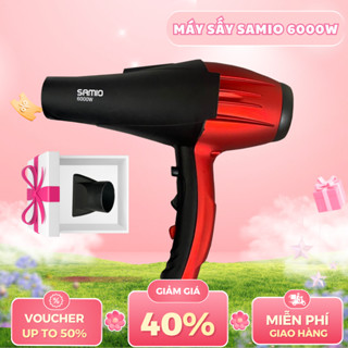 Máy Sấy Tóc SAMIO 6000W Công Suất Lớn 2 Chiều Nóng Lạnh Cao Cấp, Máy Sấy Tóc Công Suất Lớn Sấy Khô Tóc Chuyên Salon