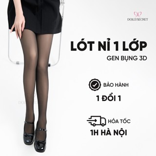 Quần Tất 3D Lót Nỉ Gen Bụng  DOLLY SECRET Ôm chân siêu bó siết eo (40-70kg) T45