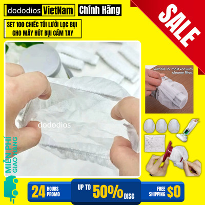 100 cái túi lọc máy hút bụi dùng một lần bằng vải không dệt cho phụ kiện chăm sóc gia đình