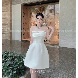 LAVEM - Đầm trắng cúp ngực - Amory Dress