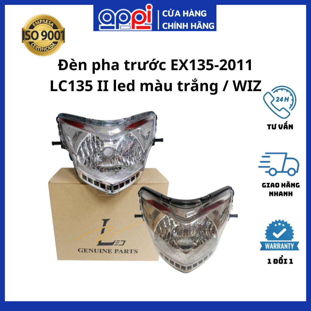 Đèn pha Ex135-2011 | Choá đèn LC 135-II led trắng đui đèn M5 chính hãng WIZ LC135-ES
