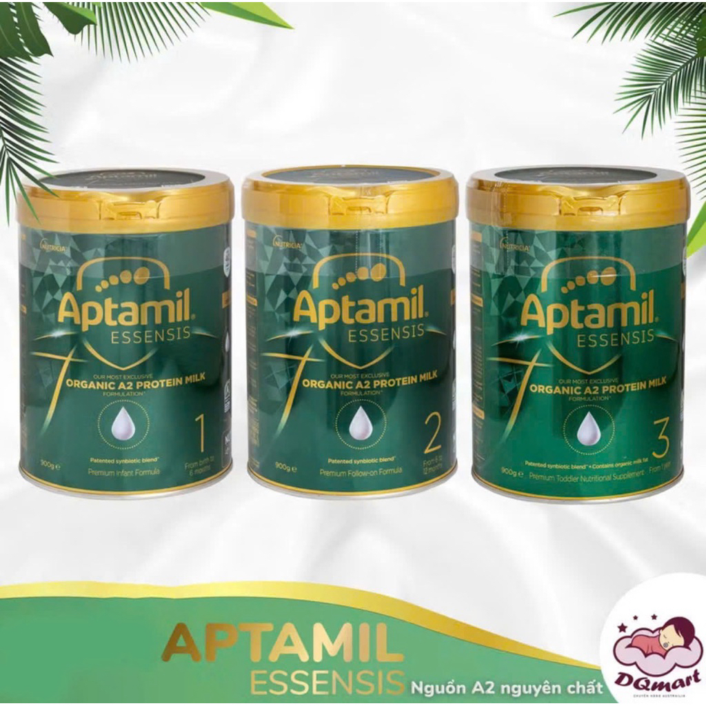 Sữa Aptamil Essensis Số 1, 2, 3, 4 Hộp 900g của Úc ( Mẫu Mới)