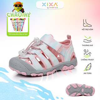 Dép hỗ trợ để lót vòm bàn chân bẹt bé gái APAKOWA XIXA Y1209 rainbow chỉnh hình và đế EVA chống trượt