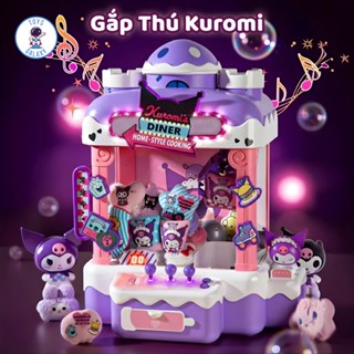 Máy Gắp Thú Bông Kuromi / Hello Kitty / Capybara- Kích Thước Lớn, Có Nhạc, Đèn LED, Kèm Thú Bông