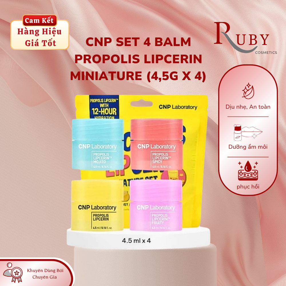 Balm dưỡng môi lipcerin CNP LABORATORY PROPOLIS LIPCERIN MINIATURE (Tách set) [ CNP Laboratory ]
