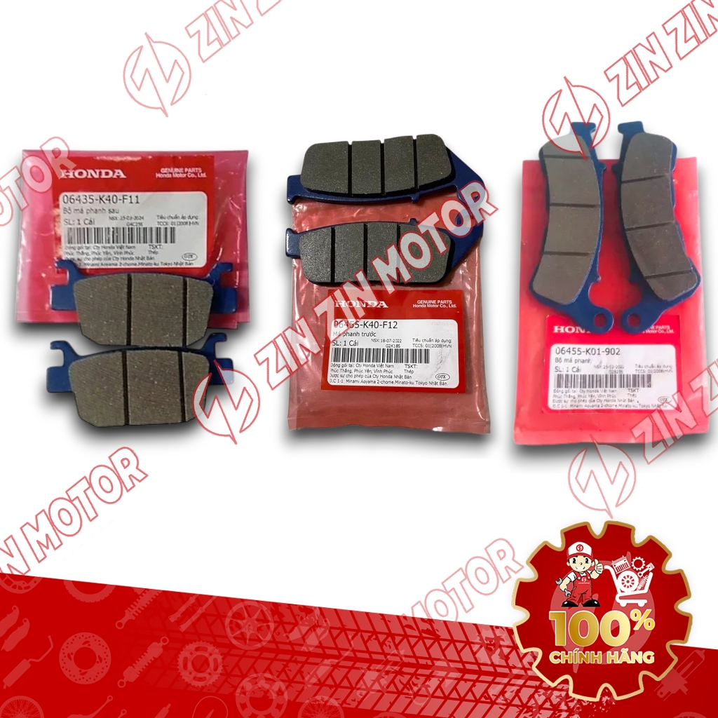 Má Phanh, Bố Thắng SH 150i / 125i 2017 2018 2019 06455-K01-902, 06455-K40-F11 Chính Hãng - ZZM