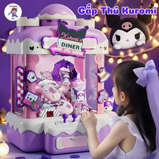 Máy Gắp Thú Bông Hello Kitty / Kuromi - Kích Thước Lớn, Có Nhạc, Đèn LED, Kèm Nhiều Thú Bông Cho Bé