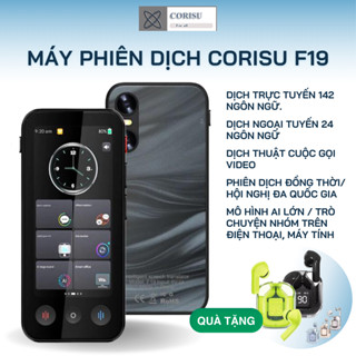 (Mới) Máy Phiên Dịch Corisu F19-142 ngôn ngữ Hỗ trợ dịch thuật cuộc gọi video, phiên dịch đồng thời cuộc họp đa quốc gia