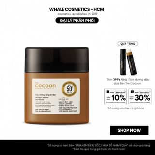 Sữa Chống Nắng Cocoon Chiết Xuất Bí Đao Quang Phổ Rộng Winter Melon Sun Fluid SPF 50+ PA++++ (50ml)