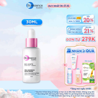 Tinh chất dưỡng trắng sáng da chuyên sâu, 4X hiệu quả dưỡng sáng, giảm đốm nâu Bio essence Bio White Pro Whitening 30ml