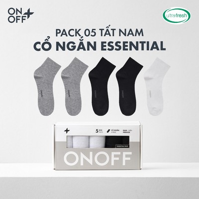 Pack tiện lợi 5 đôi tất nam ONOFF kháng khuẩn khử mùi Bamboo Plus - 18AE25A487