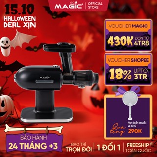 Máy Ép Chậm Trục Ngang Magic Eco AC-136, Công Nghệ Cold Press, Công Suất 160W, Lưới Lọc 3 Tầng