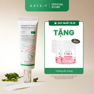Kem Chống Nắng Vật Lý Thuần Chay AXIS-Y Complete No-Stress Physical 2% Niacinamide Sunscreen SPF 50+ PA++++ (V.3) 50ml