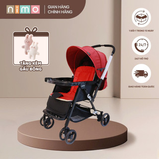 Xe Đẩy Gấp Gọn Cho Bé Seebaby T11 Plus 2 Chiều 3 Tư Thế Bánh Xe Xoay 360 Độ Có Khóa An Toàn - Nimo