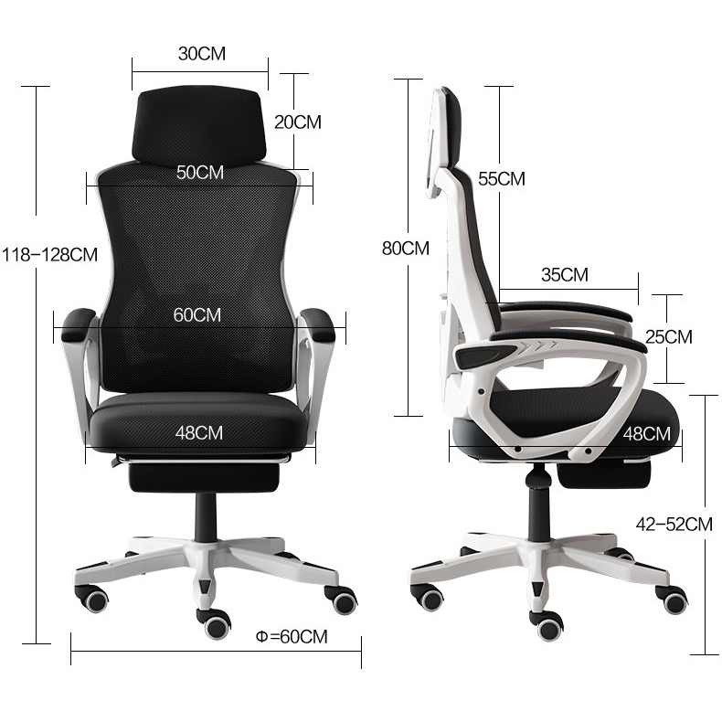 Ghế công thái học, ghế làm việc Multi Pro Fufutech Lưng lưới êm ái bảo vệ cột sống có gác chân ngồi chuẩn tư thế | BigBuy360 - bigbuy360.vn