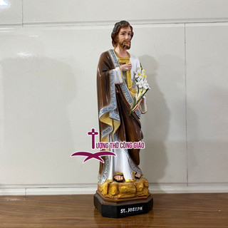 Tượng Thánh Giuse Thợ (Giuse Công Nhân) 40cm composite