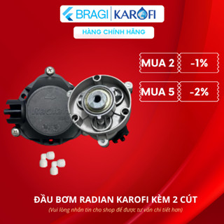 Đầu Bơm Radian Karofi 24V Cắm Nhanh Tặng kèm 2 Cút Nối dành riêng cho Máy Lọc Nước RO