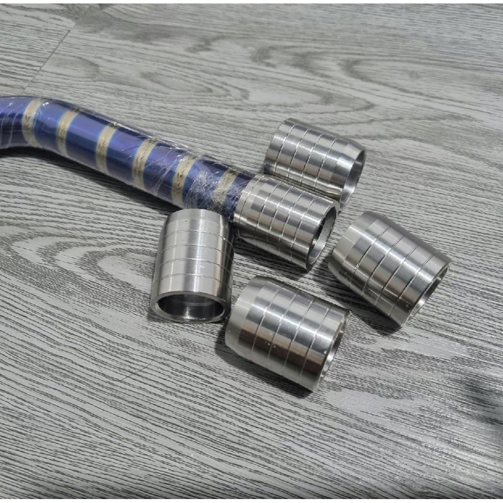 Khâu Inox304 nối cổ pô Titan và cổ pô inox304