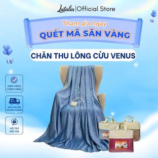 Chăn thu 2 lớp lông tuyết Lasante Venus mềm mại, ấm áp sợi dệt kháng khuẩn nhiều màu sắc | LATALIA