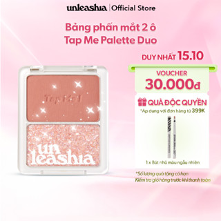 Bảng phấn mắt 2 ô UNLEASHIA Tap Me Palette Duo tiện lợi, màu sắc tự nhiên đa dạng, độ bám chắc 8.4g