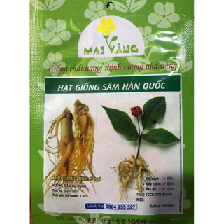 HẠT GIỐNG SÂM HÀN QUỐC