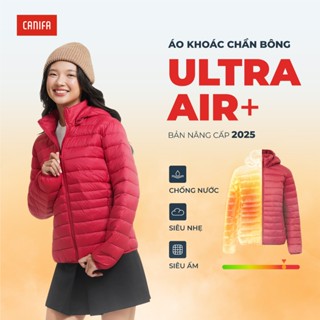  Áo khoác phao nữ CANIFA chần bông Ultra Air + siêu nhẹ siêu ấm PS25 6OT25W027 