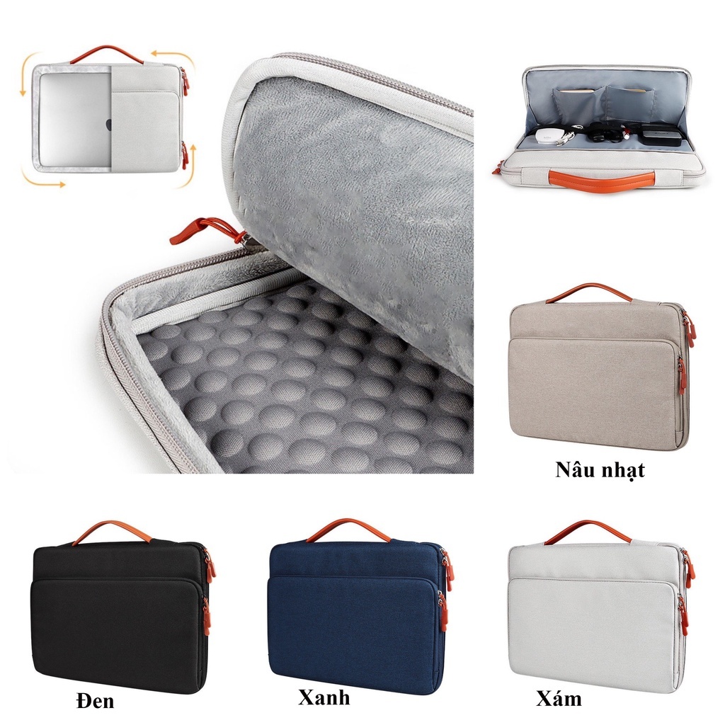 Túi Chống Sốc Laptop 360 độ cao cấp chống thấm nước, chống va đập kèm quai xách