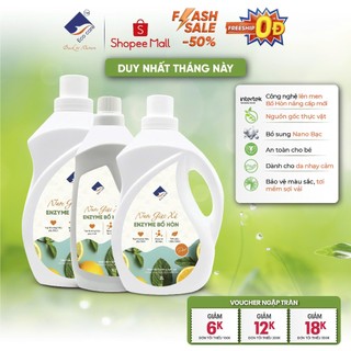 Nước Giặt Hữu Cơ Bồ Hòn Ecocare 1L/2L/4L, Hương Cam Bạc Hà, An Toàn Cho Bé Sơ Sinh