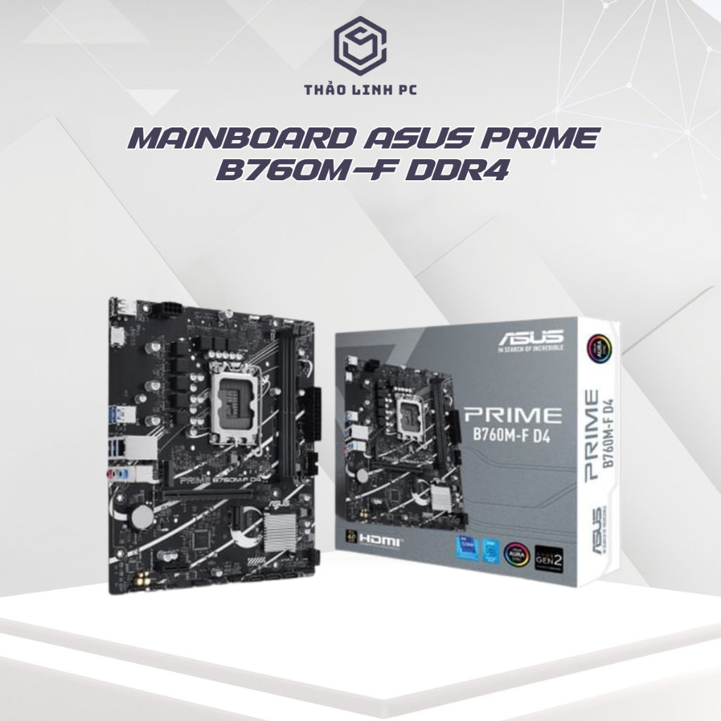 Mainboard ASUS B760M-F DDR4 LGA1700 New BH 3 Năm