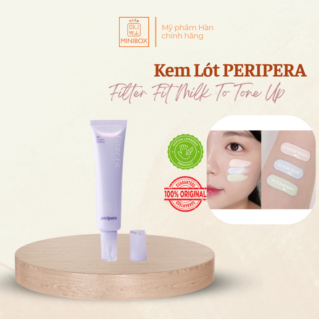 Kem Lót PERIPERA Filter Fit Milk To Tone Up SPF30 PA++ 35ml