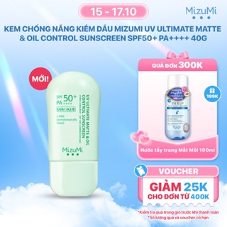 Kem chống nắng kiềm dầu MizuMi UV Ultimate Matte & Oil Control Sunscreen SPF50+ PA++++ 40g