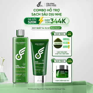 BỘ ĐÔI LÀM SẠCH DỊU NHẸ - Nước Tẩy Trang & Sữa Rửa Mặt Daily Effect Hỗ Trợ Làm Sạch Sâu