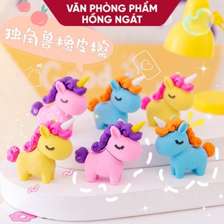  Tẩy bút chì ngựa pony có sừng đồ dùng học tập dễ thương cute giá rẻ làm quà tặng học sinh văn phòng phẩm T13 