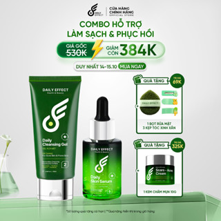 BỘ ĐÔI SỮA RỬA MẶT + SERUM CẤP ẨM & LÀM DỊU DA DAILY EFFECT
